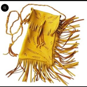 Manitobah deerskin purse with wheat motif - NWT . Made in Canada 🍁 🇨🇦